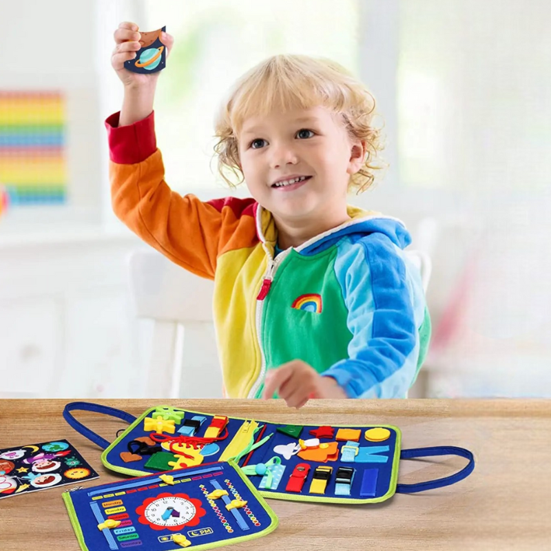 Planche d’activités éducative Montessori pour développer la motricité fine